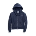 CHAMPION Áo khoác Solid Color Wild Champion Phụ nữ thêu Nhãn Plus Nhung Zipper Áo len thể thao Áo trùm đầu giản dị Áo len - Áo len Áo len