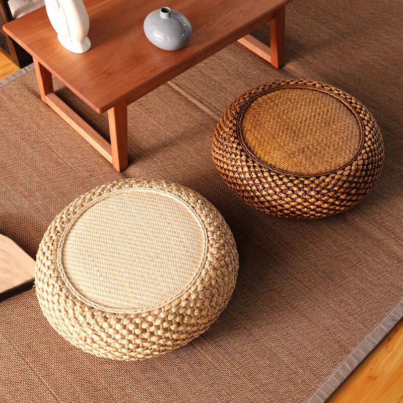 Vines Tatami Tatami Bushel Cushion Day Style Thickened Rattan Chic Cushion Zen Meditation Cushion Ground Sitting Pier Short Bench