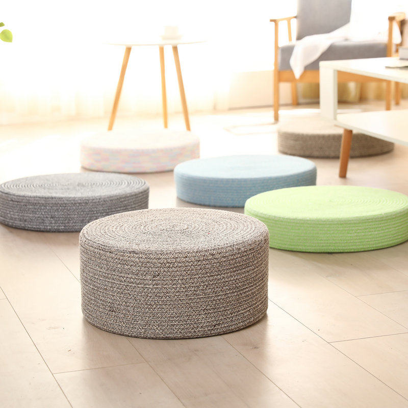 Cotton linen lazy man Pound cushion round thickened floor upper-day-style tatami sitting mound home bedroom living room cushions