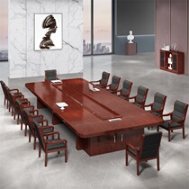 Large and small conference room long table meeting table and chair combination party member activity room training table simple modern meeting table