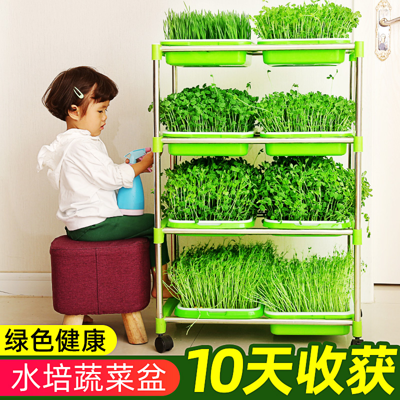 Soilless cultivation column Balcony Seed vegetable Decorative Ground Province Space Vessel Equipment Hydroponic Vegetable Basin Bud plate