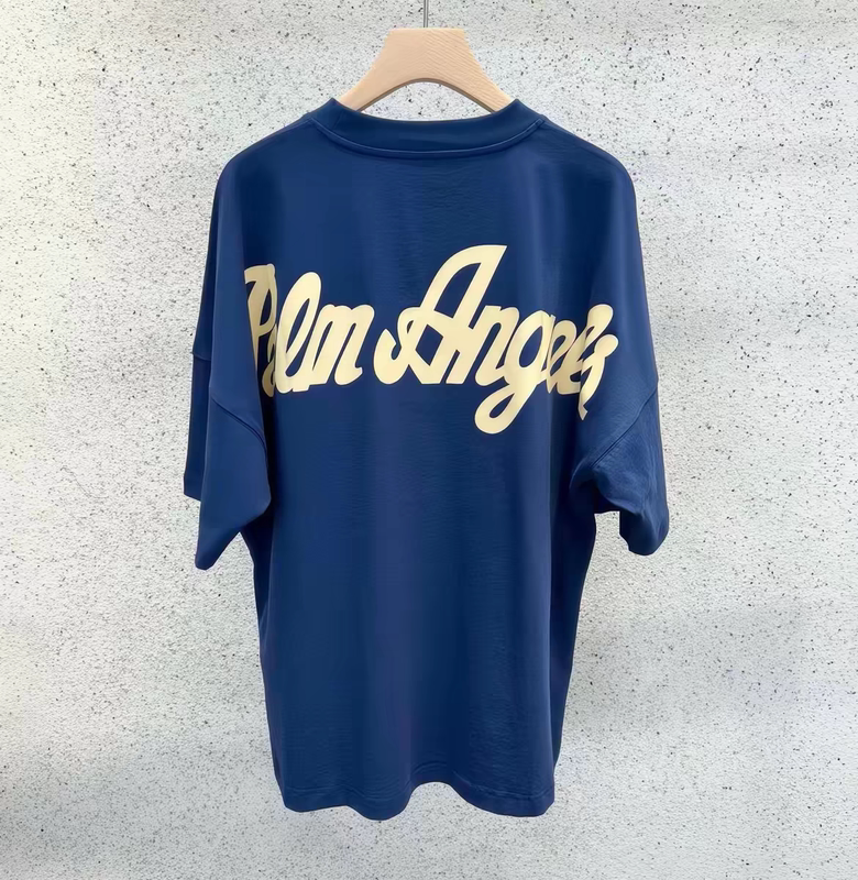High-End Version】Pa Palm Angels 2026 New Model Batwing Sleeve Pa Printed Logo Unisex Loose Short-Sleeve T-Shirt