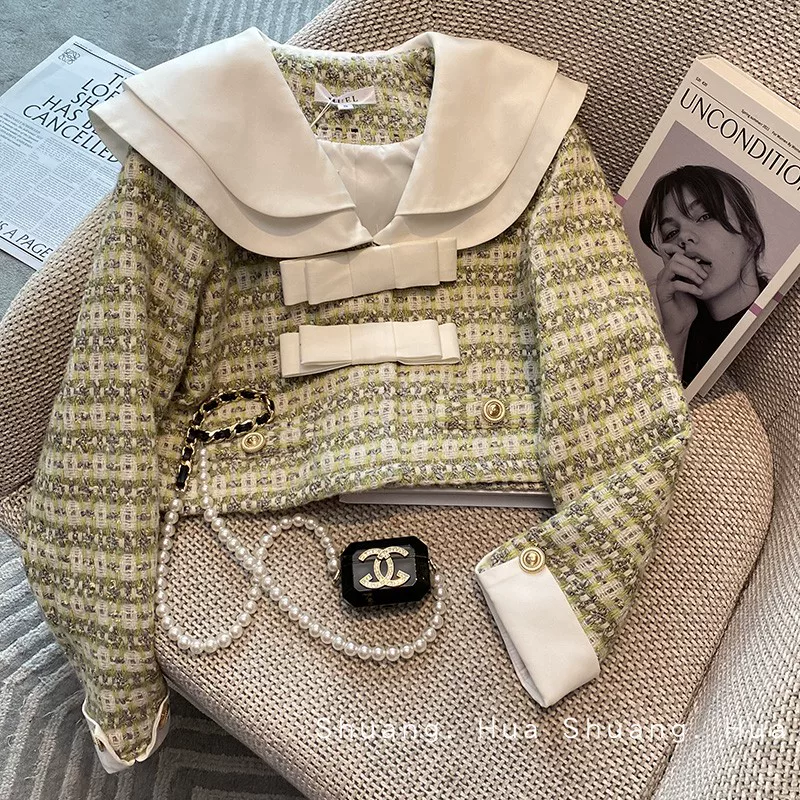 Подлинный весенний модный комплект, стиль Chanel, 2024 год, западный стиль, качественный стиль