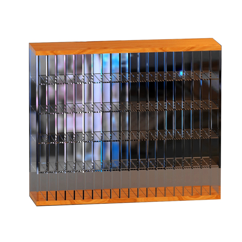 COPIC Fakale Mike pen holder pencil pen holder display stand acrylic transparent microphone pen storage microphone pen storage compartment pen holder storage grid stationery store pen holder display rack