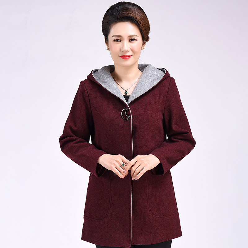 200 pounds of super fat mother spring clothes jacket middle - aged women's clothes and large - yard loose special tops