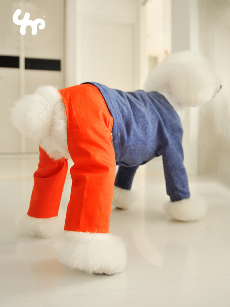 New products Unpet Pet Pets Teddy VIP Puppies Clothes Spring Autumn Clothes Casual Wear 4 Color suits Suit Pants