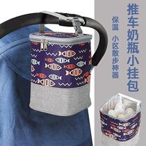 2021 New Oxford Cloth Portable Bottle Bag Aluminum Foil Insulation Warm and Cold Insulation Ready-made Mummy Outing Lunch Bag