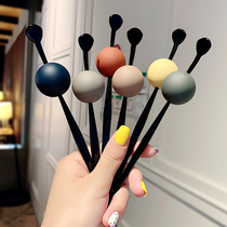 Daily plate hairpin all-match Japanese style round ball forest headdress female simple modern ball head plate hair device