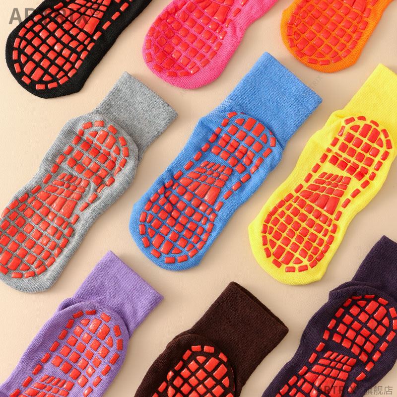 Non-Slip Socks, Floor Socks, Adult Playground, Home Adult Socks, Large Trampoline Set, Silicone Indoor Home Yoga