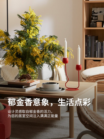 IKEA宜家SILVERPARON西弗帕伦烛台摆件家用蜡烛台座轻奢烛光晚餐