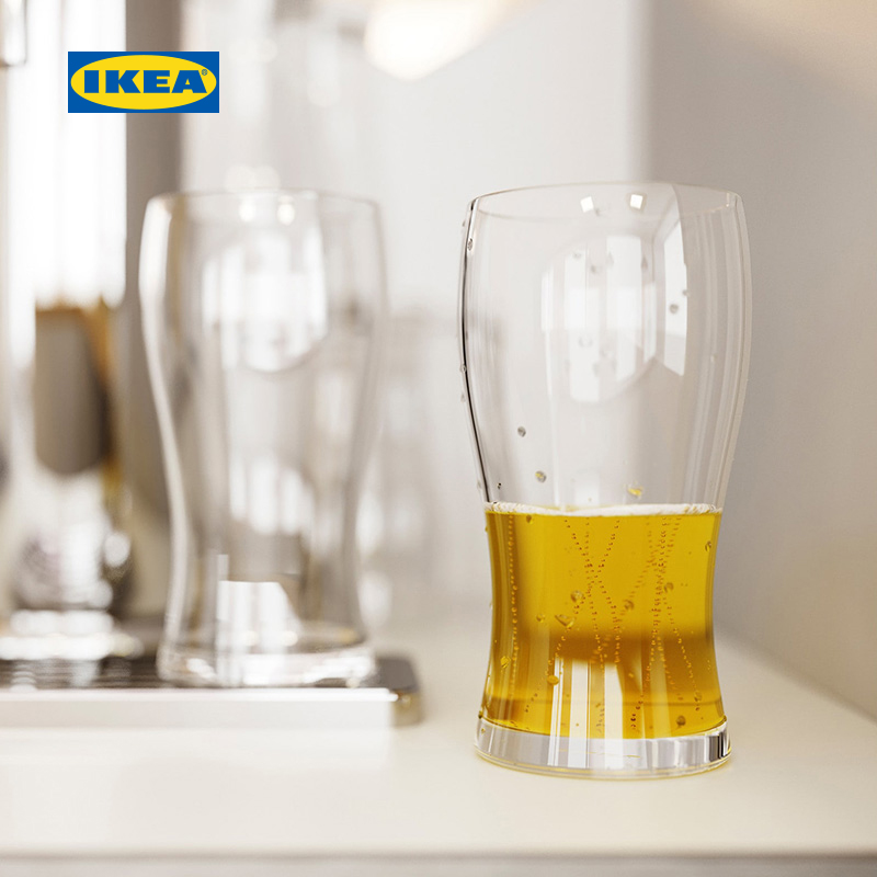 IKEA IKEA LODRAT Roland beer mug home conical design large capacity large water cup 2 pieces
