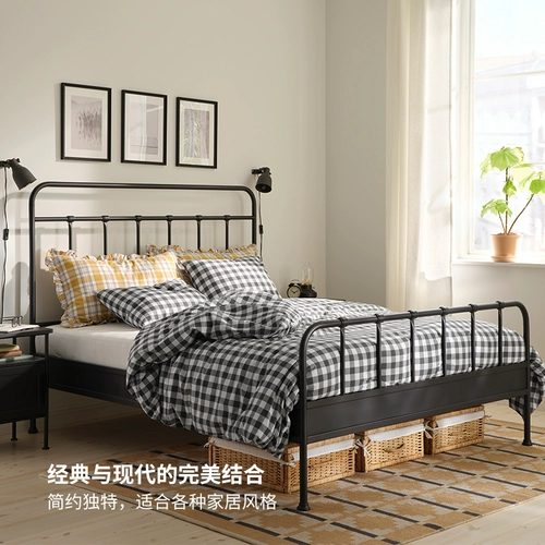 IKEA IKEA STJARNO Чарно Каркас кровати железная кровать аренда дома современная кровать с железным каркасом дома спальня