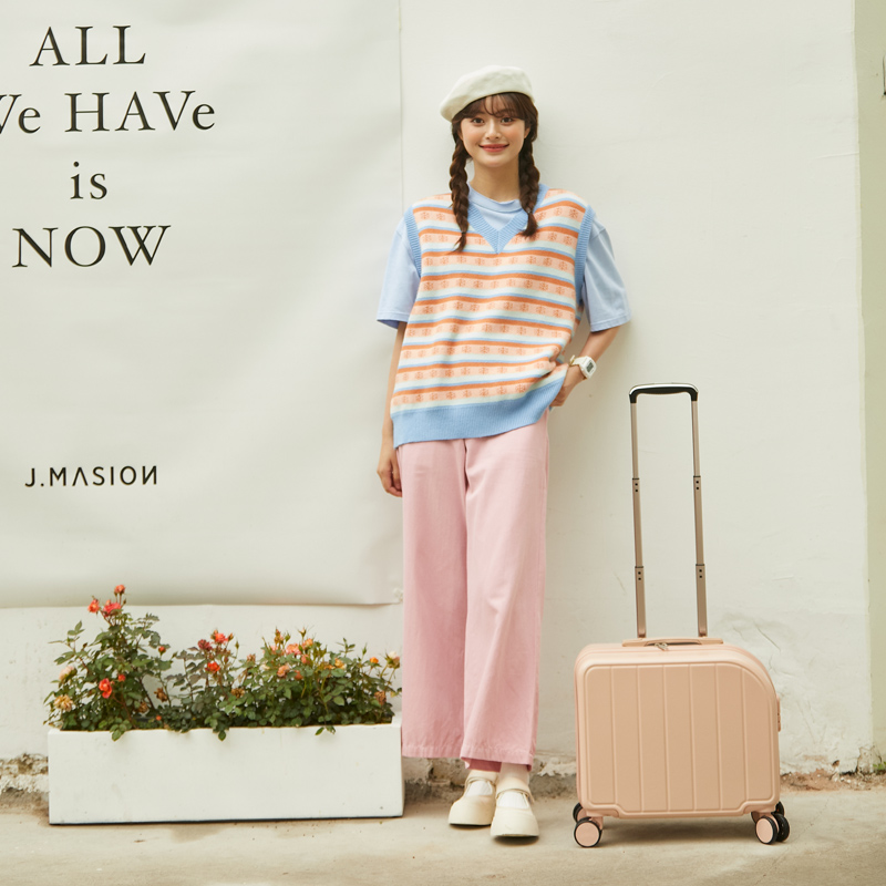 Small luggage female Japanese light trolley case male student password box travel luggage boarding case 18 inch tide