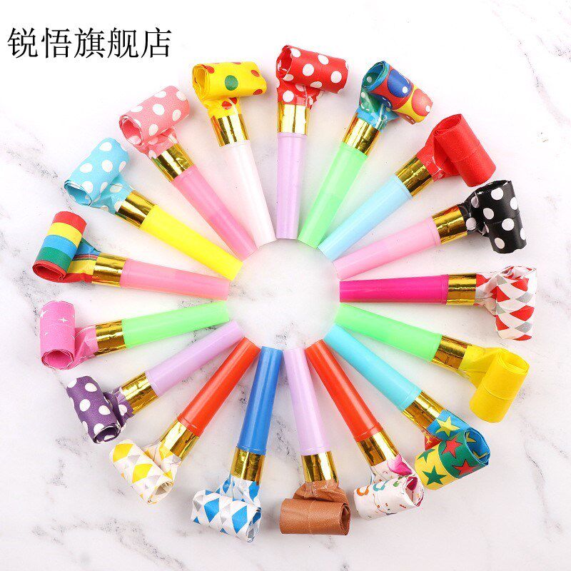  Children start school toy blow whistle blow and roll party birthday party booing to blame for little trumpeter holiday