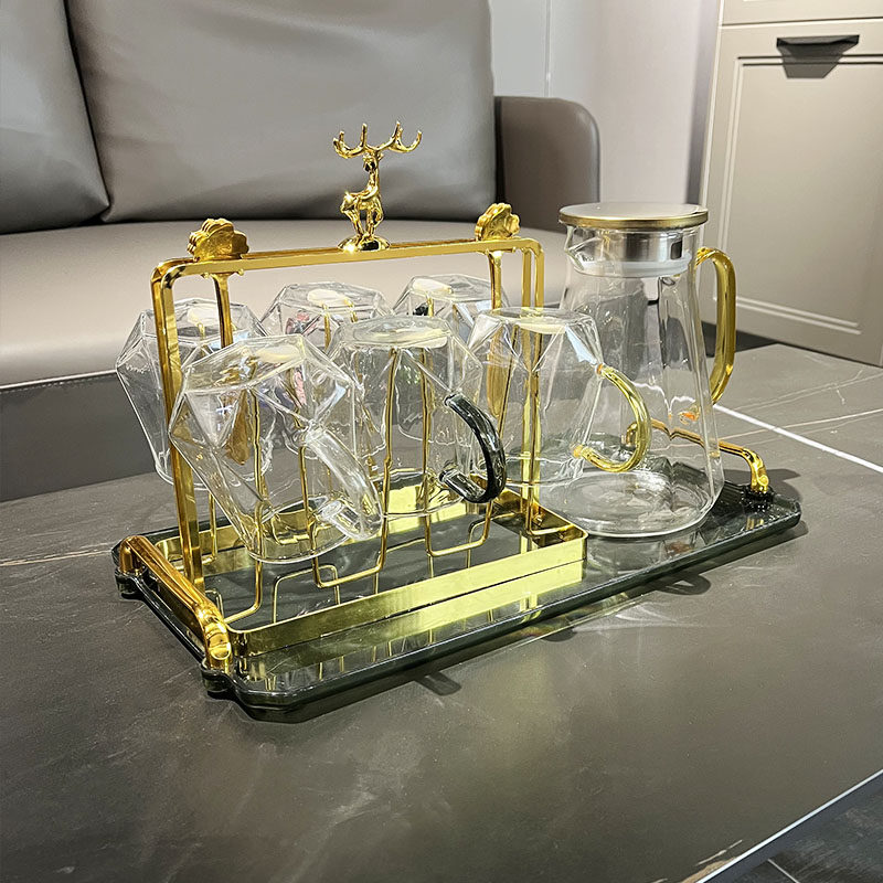 Porcelain together glass heat resistant and explosion resistant high temperature drinking cup family set teacup household for guest water cup