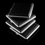 Портативный ультратонкий портсигар, креативная металлическая коробка из нержавеющей стали