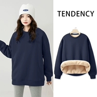 【Бархатный стиль баранина】 узкий синий твердый цвет