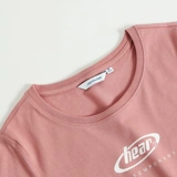 Осенний многоцветный лонгслив для отдыха, круглый воротник