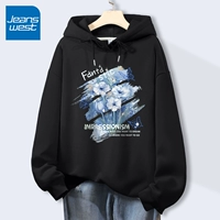 Black-ZWS Blue Mifa Painting [320G тяжелый хлопок]