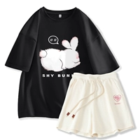 Черный застенчивый кролик+Синфен Сердце К