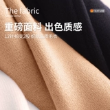 Мужской флисовый демисезонный утепленный зимний трикотажный свитер, высокий воротник