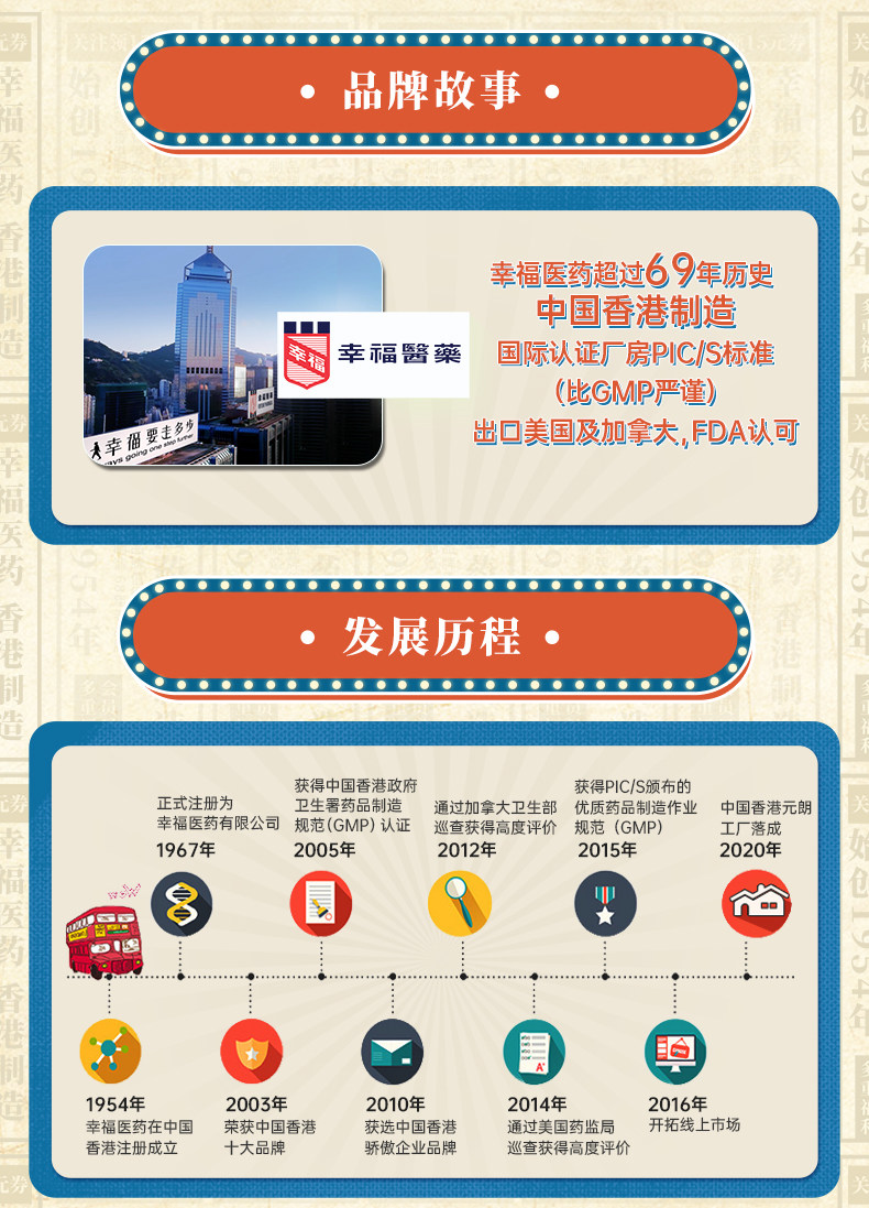 【中國直郵】港版幸福醫藥 傷風感冒素通 鼻塞無睡意 感冒沖劑顆粒5包/盒