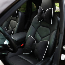 Car in-car Supplies Butterfly knots with pillows neck pillows A pair of waist rests on the headstock Headrest Car Accessories goddess