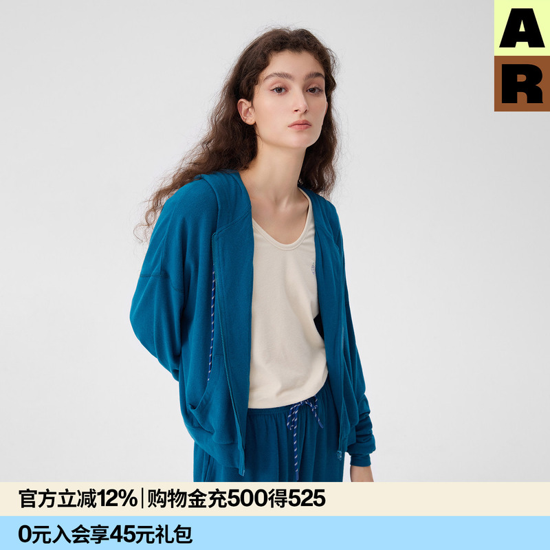 Ar「Softnotes」Solid Color Cotton Modal Loose Hoodie Comfortable Casual Top 2026 New Color Ar「Softnotes」Solid Color Cotton Modal Loose Hoodie Comfortable Casual Top 2026 New Color