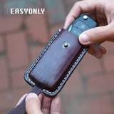 Ключи от машины, маленькая ключница, мужская универсальная система хранения, простой и элегантный дизайн, из натуральной кожи