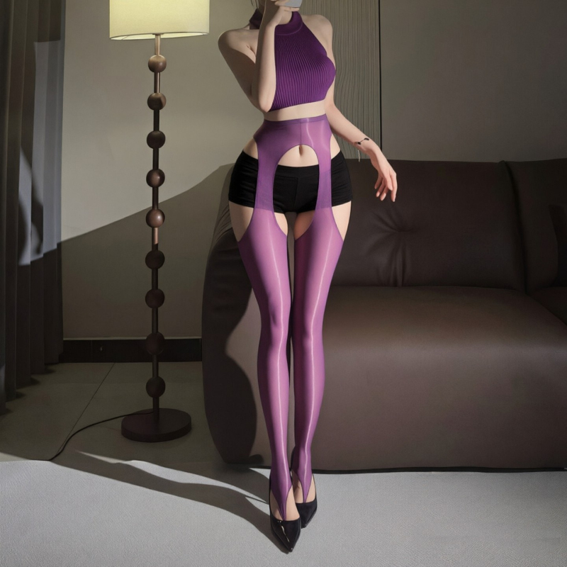 Purple Open-Toe Hook-Strap Stockings, Hollow-Out Thong Stockings, Fashionable and Sexy Black Sheer Stockings, Ultra-Thin Aurora Horse Oil Stockings, Abstinence Style Purple Open-Toe Hook-Strap Stockings, Hollow-Out Thong Stockings, Fashionable and Sexy Black Sheer Stockings, Ultra-Thin Aurora Horse Oil Stockings, Abstinence Style