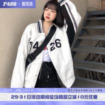 (F426 official store)Tide brand hip hop couple thickened baseball suit Frock coat ins jacket Street jacket