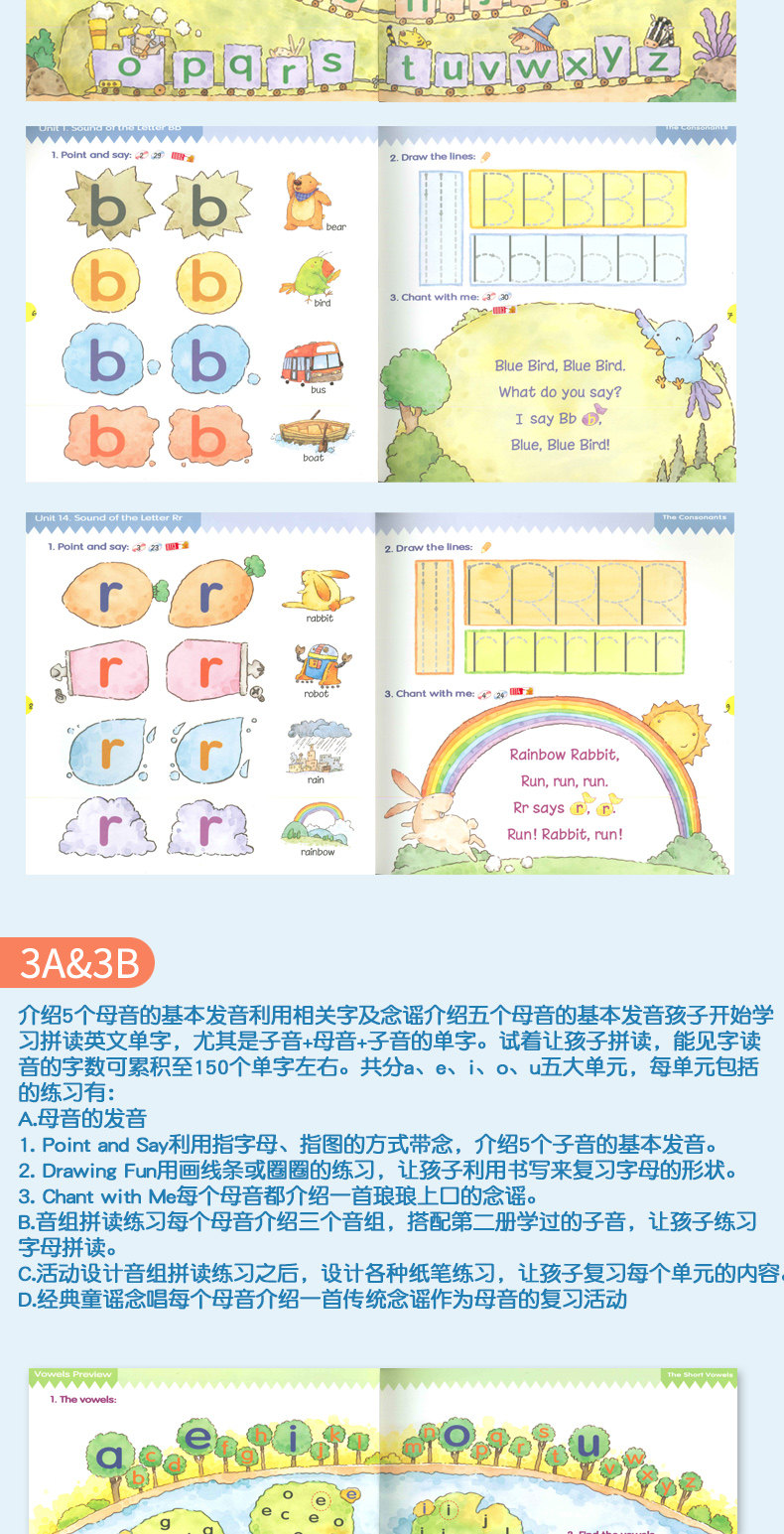 Phonics自然拼读系列教程《Phonic Kids Book 6》大合集 棒棒幼儿英语自然拼读 phonics kids 1-6级12册（1到6册pdf+配套视频）