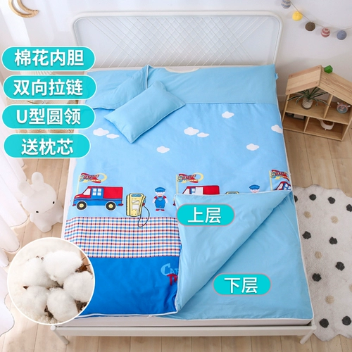 Детский спальный мешок, хлопковое детское одеяло для взрослых, увеличенная толщина, подходит для подростков