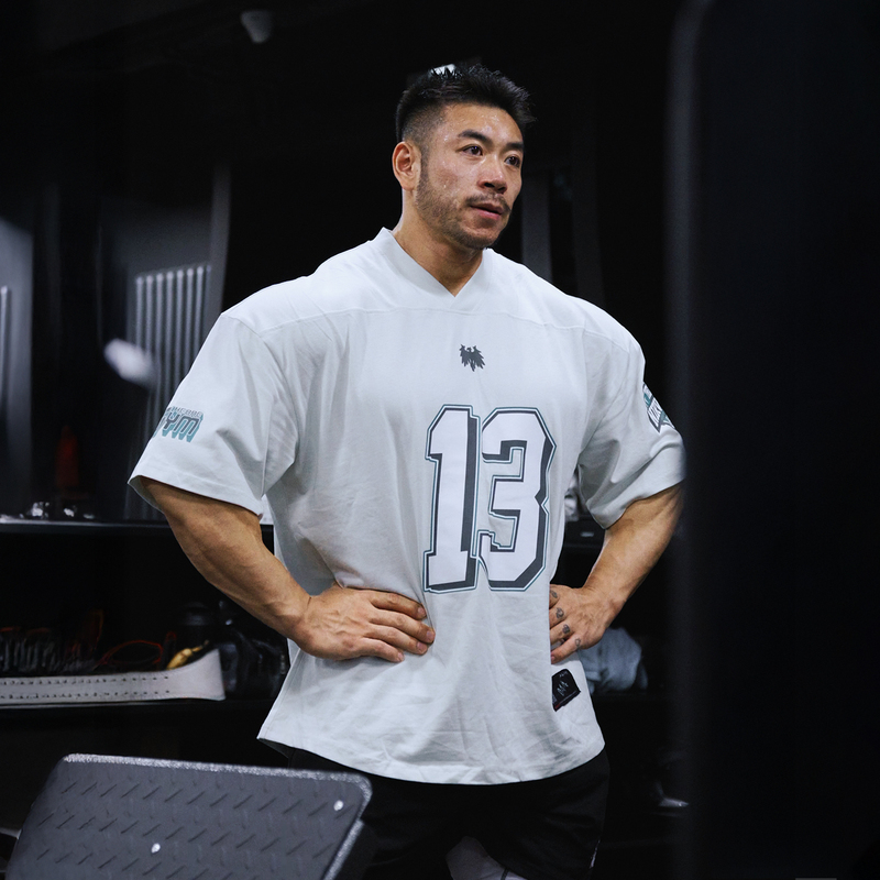 Fearless Oriental Unparalleled Club Cheng Yishan Co-Branded Rugby Short-Sleeved T-Shirt for Fitness Training, Pure Cotton, Cool for Summer Fearless Oriental Unparalleled Club Cheng Yishan Co-Branded Rugby Short-Sleeved T-Shirt for Fitness Training, Pure Cotton, Cool for Summer