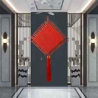 Chinese knot hanging decoration Living room Large blessing word lucky charm Evil town house entrance Housewarming decoration Peace Festival concentric knot small