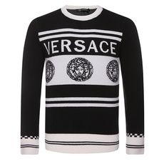 Свитер мужской versace/范思哲美杜莎新款秋冬男士针织衫帅气保暖羊毛毛衣外套潮