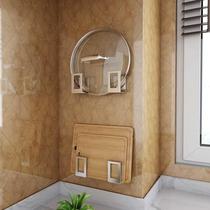 Pot cover rack non-perforated stainless steel kitchen rack case chopping board shelf wall-mounted artifact creative storage rack