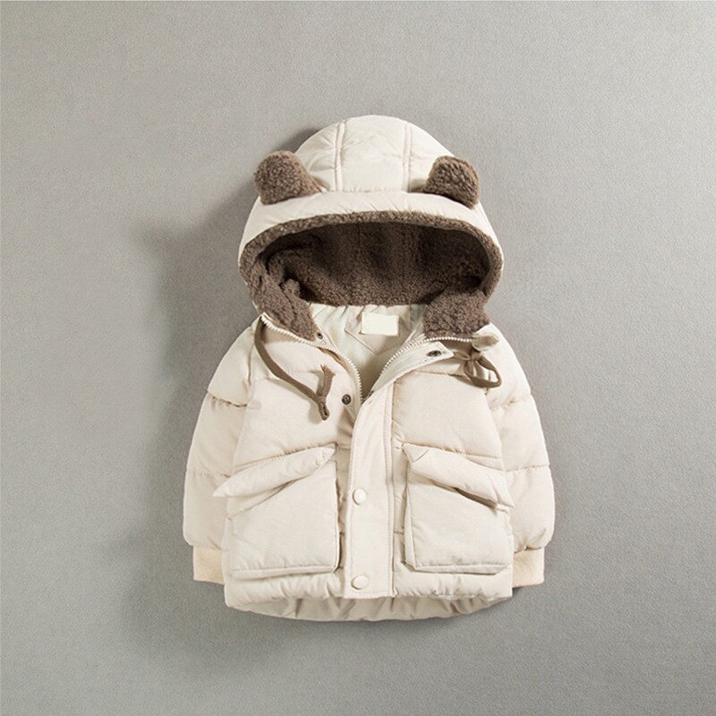 Baby cotton coat boy cotton clothes winter clothes baby Korean version of the Western style thickened top children's warm cotton jacket tide