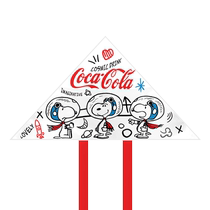 Spring outdoor handheld simple pendant to resist wind Coca-Cola Snoopy co-branded astronaut Internet celebrity small kite