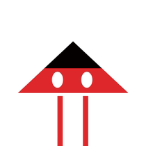 Animated two-dimensional outdoor kite with good looks Mickey and Minnie red festive beginner’s hand-held new kite