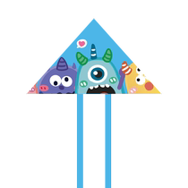 Kite Shandong Weifang Little Monster Childrens Handheld Simple Pendant Park Square Simple and Easy to Fly Special Kite