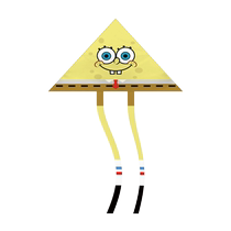 2024 New Childrens Large Adult Cartoon Pie Big Star SpongeBob SquarePants Novice Kite Breeze Easy to Fly Kite