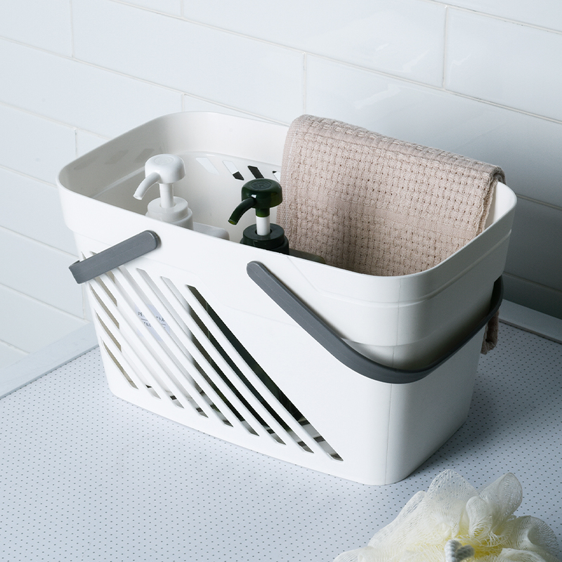 Bath Basket Containing Basket of bath Bath Plastic Hand Storage Dormitory Wash bathroom Women Dry wet separation Small baskets