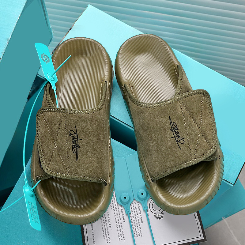 Summer Outdoor Beach Slippers 2026 Mountaineering Sports Genuine Leather Flip-Flops Thick-Soled Casual Open-Toe Non-Slip Sandals for Men