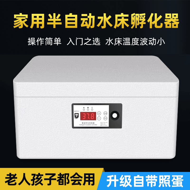 Incubator Home fully-automatic thermostatic water bed Incubator Intelligent Mini Hatchery Small Chicken Luding Chicken Hatching Box-Taobao