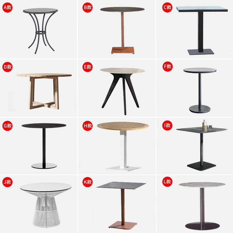 Nordic Outdoor Table and Chair Leisure Balcony Waterproof Sun Preservation Garden Open-air Terrace