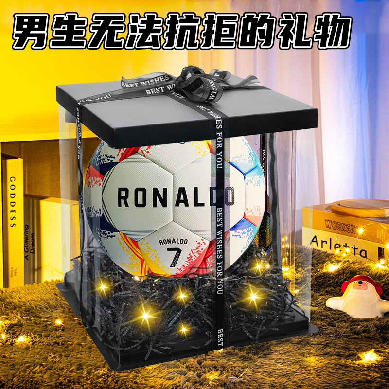 ロナウド チャンピオンズリーグ 本革 耐摩耗性 競技用 サッカーボール 記念品 子供用 サイズ5 大人 学生 高校受験用 サッカーボール