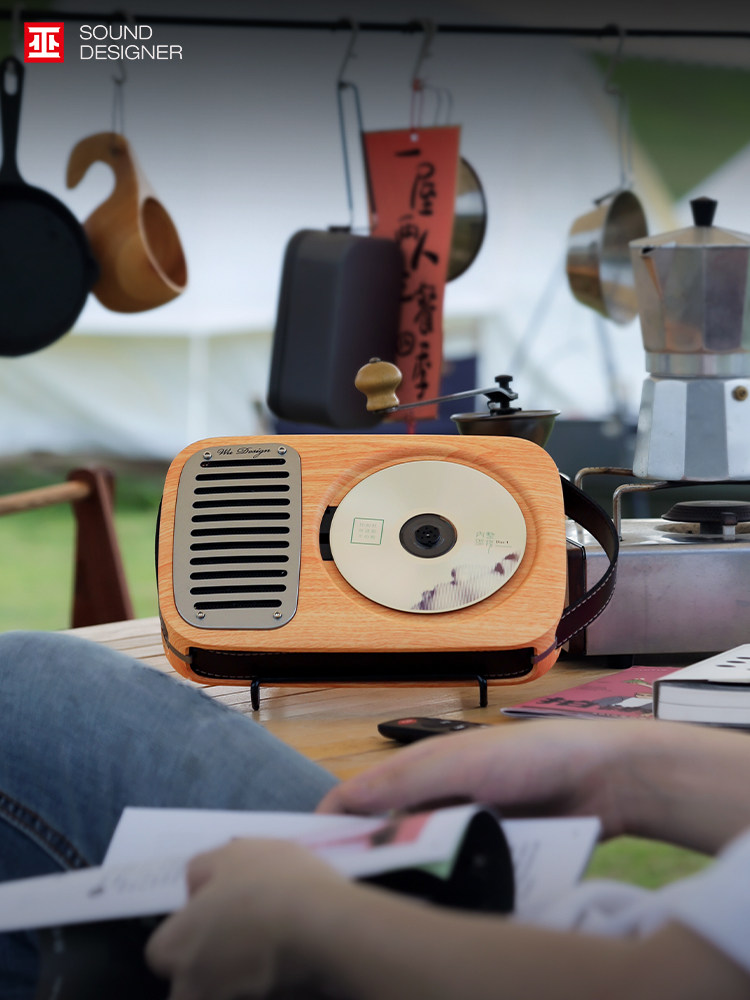 Wu Danqu's Single Life Retro Cd Player Can Play Albums, Vinyl Record Player, Bluetooth Hifi All-In-One High-Quality Sound