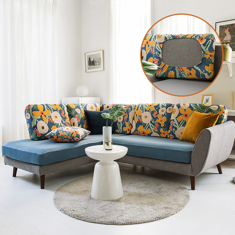 Sofa cushion cover cover All-round universal Four Seasons universal modern minimalist anti-slip elastic thickened cushion cover Anti-cat catch