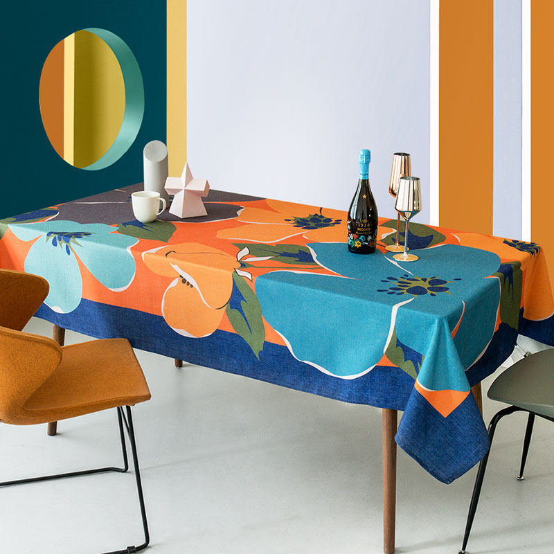 Meet the rectangular fabric of the cotton flour in northern Europe for the anti-hot household living room tea table in Jiangnan Waterproof Table